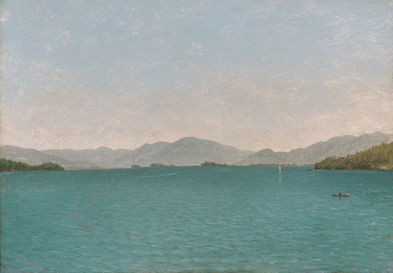 Lake George, estudo grátis de John Frederick Kensett