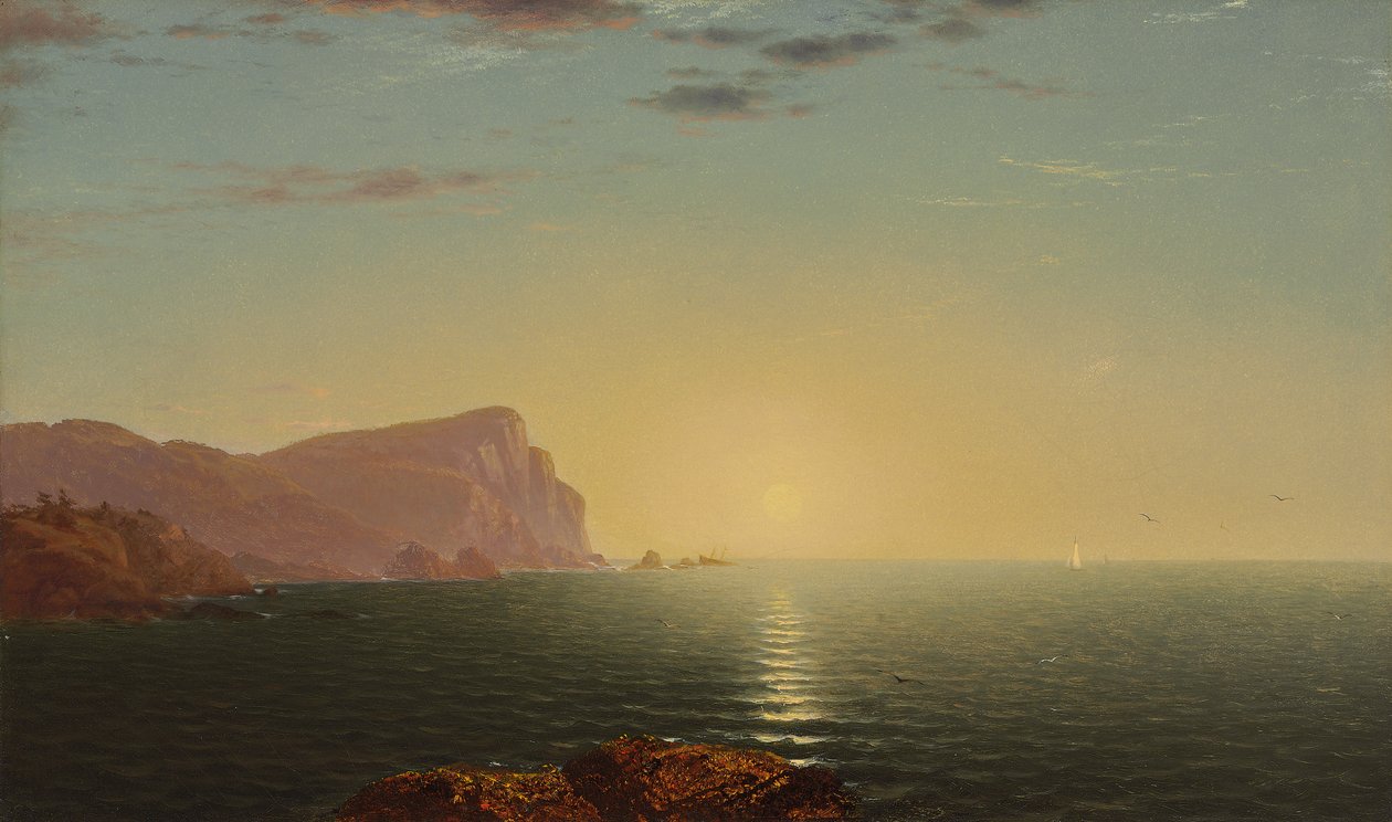 Nascer do sol de Nova Inglaterra, c.1863 de John Frederick Kensett