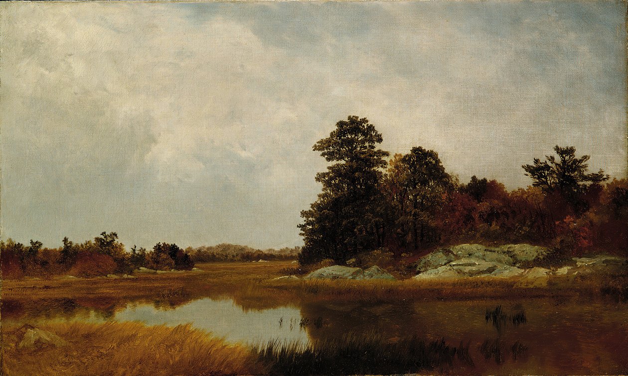 Outubro nos pântanos, 1872. de John Frederick Kensett