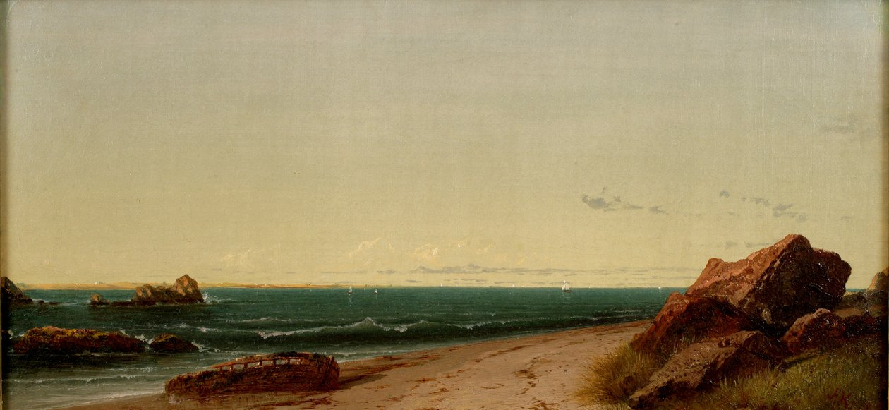 Na costa de Narragansett, 1864 de John Frederick Kensett