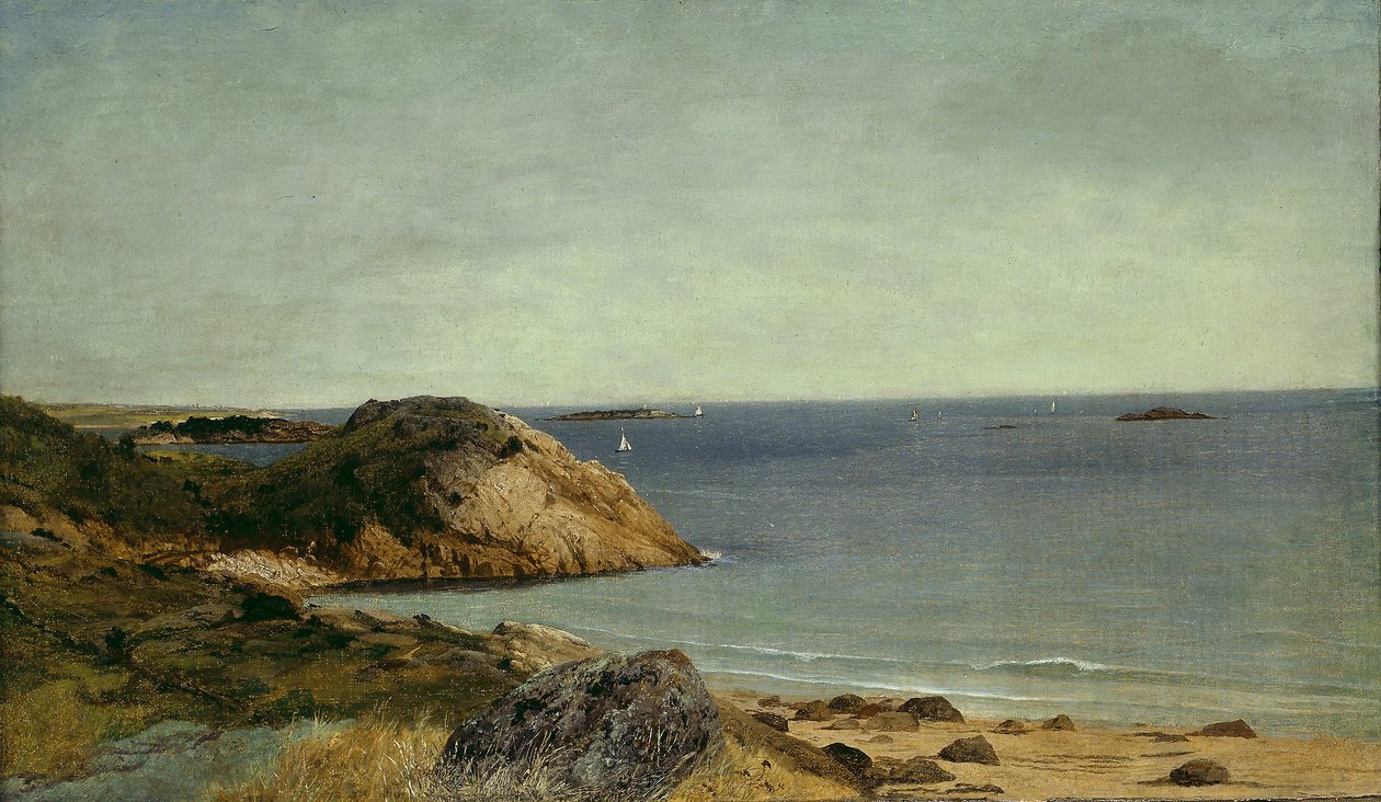 Costa Rochosa, c.1860 (óleo sobre tela) de John Frederick Kensett