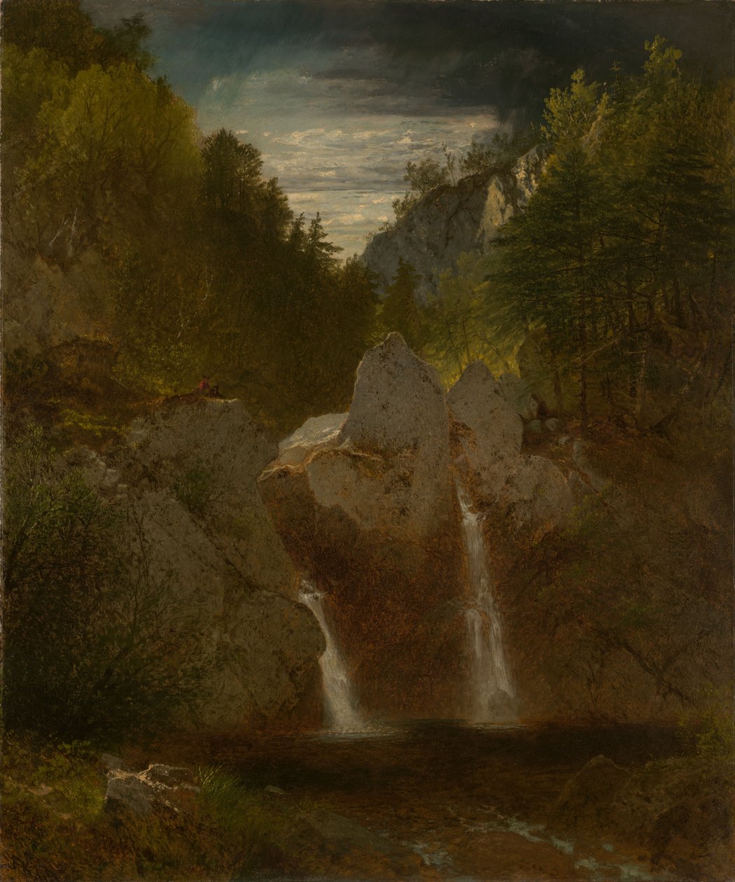 Rocky Pool, Cascatas de Bash Bish de John Frederick Kensett