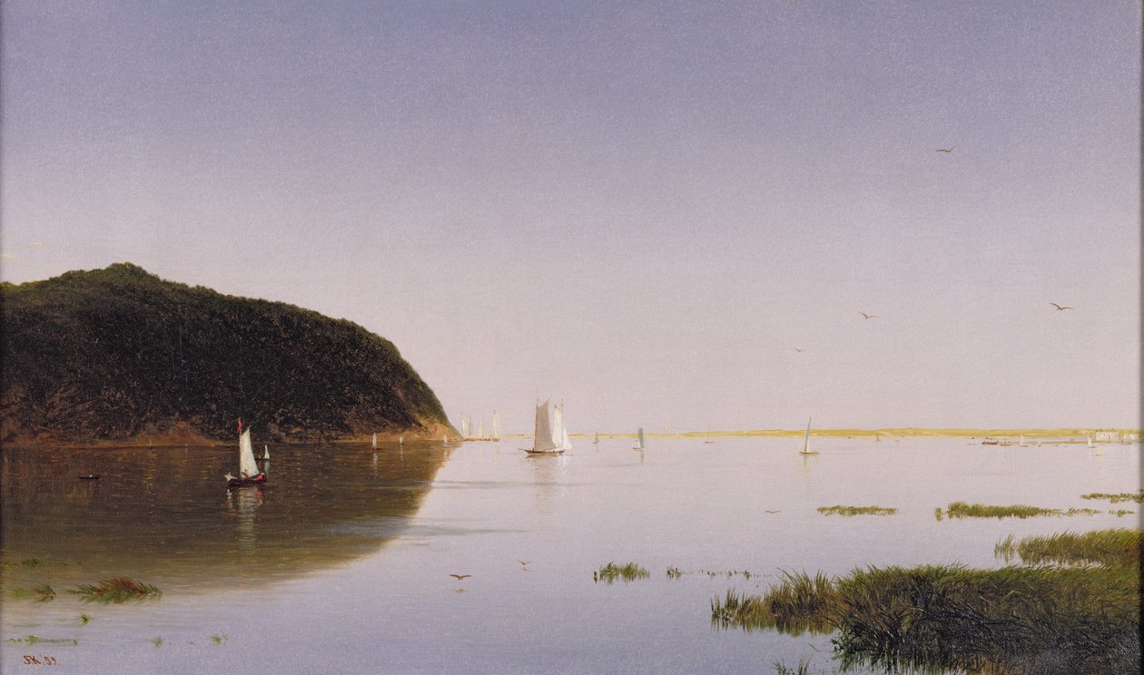 Rio Shrewsbury, Nova Jersey, 1859 de John Frederick Kensett