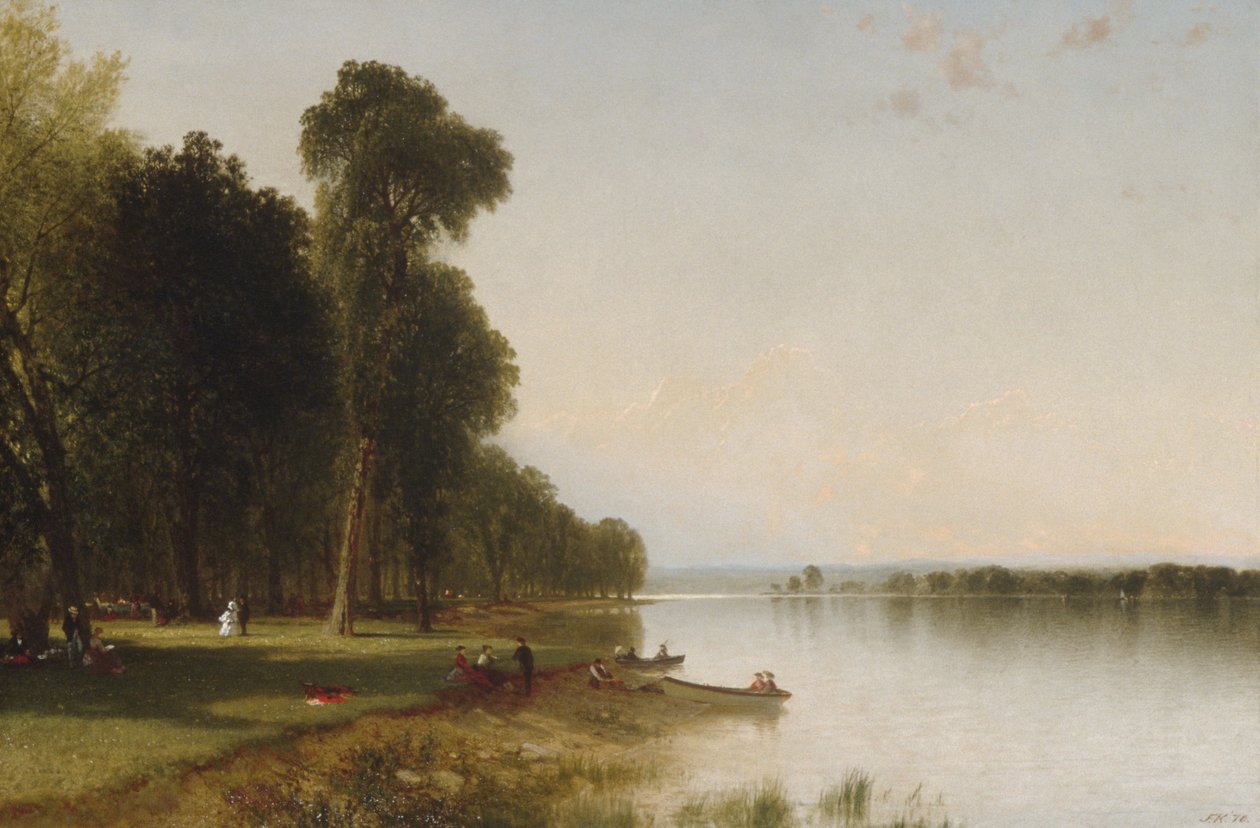 Dia de verão no lago Conesus, 1870 de John Frederick Kensett