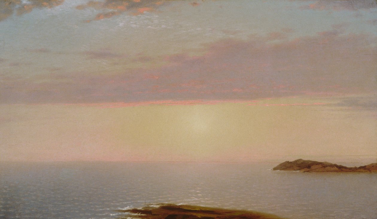 Pôr do sol, 1872. de John Frederick Kensett