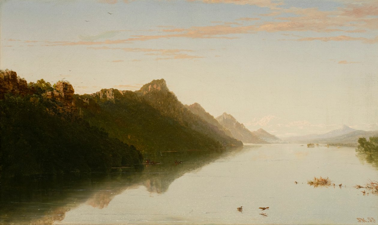 Vista sobre o Alto Mississippi de John Frederick Kensett