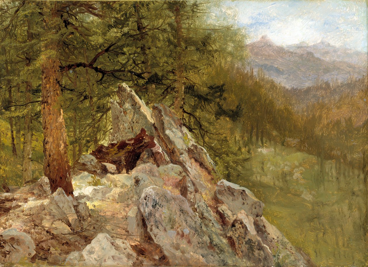Paisagem Ocidental, 1870. de John Frederick Kensett