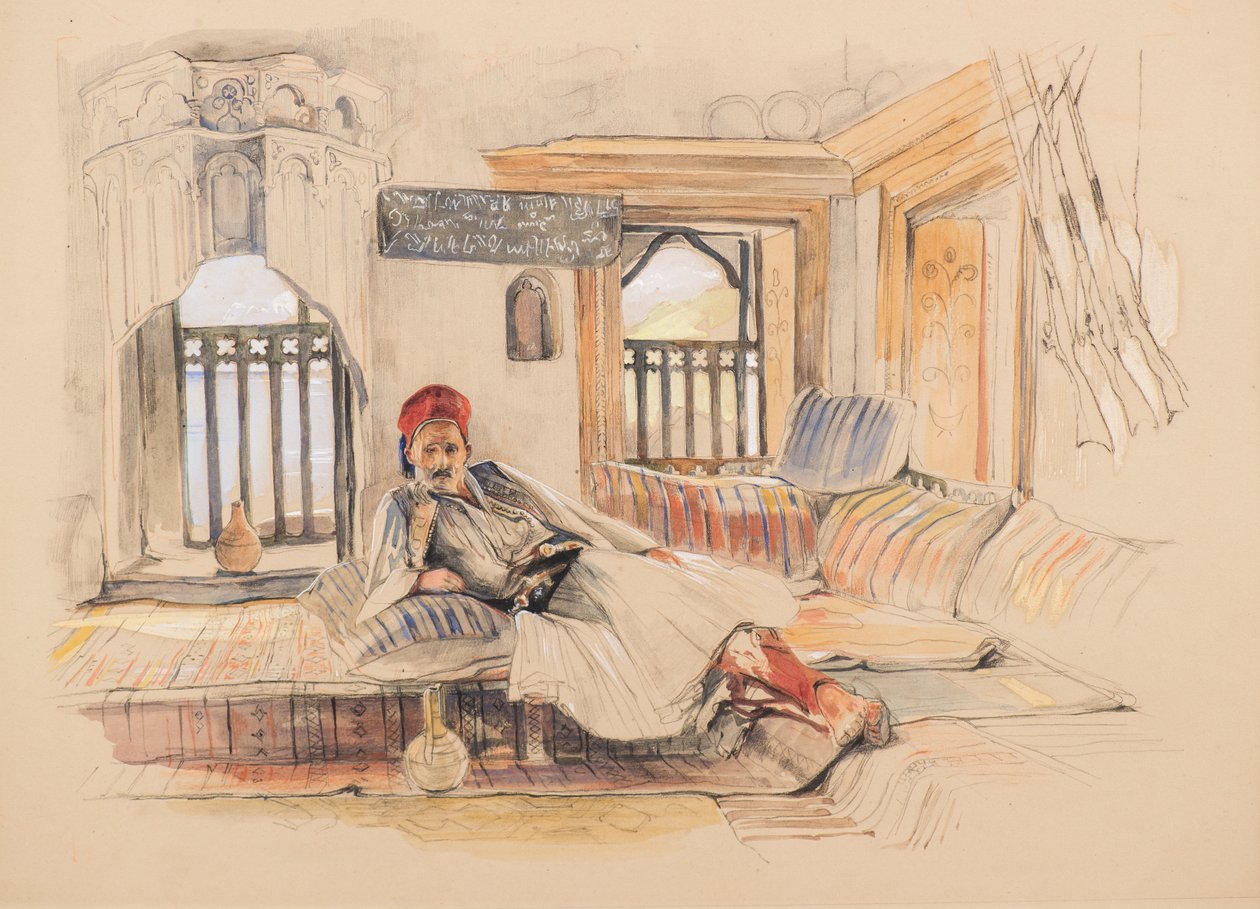 Um Interior Oriental de John Frederick Lewis