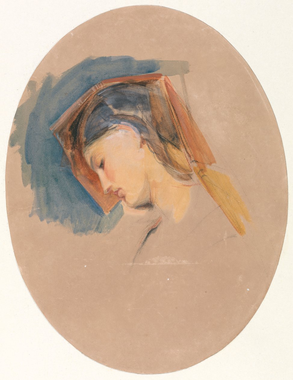 Chefe de uma Jovem Mulher de John Frederick Lewis