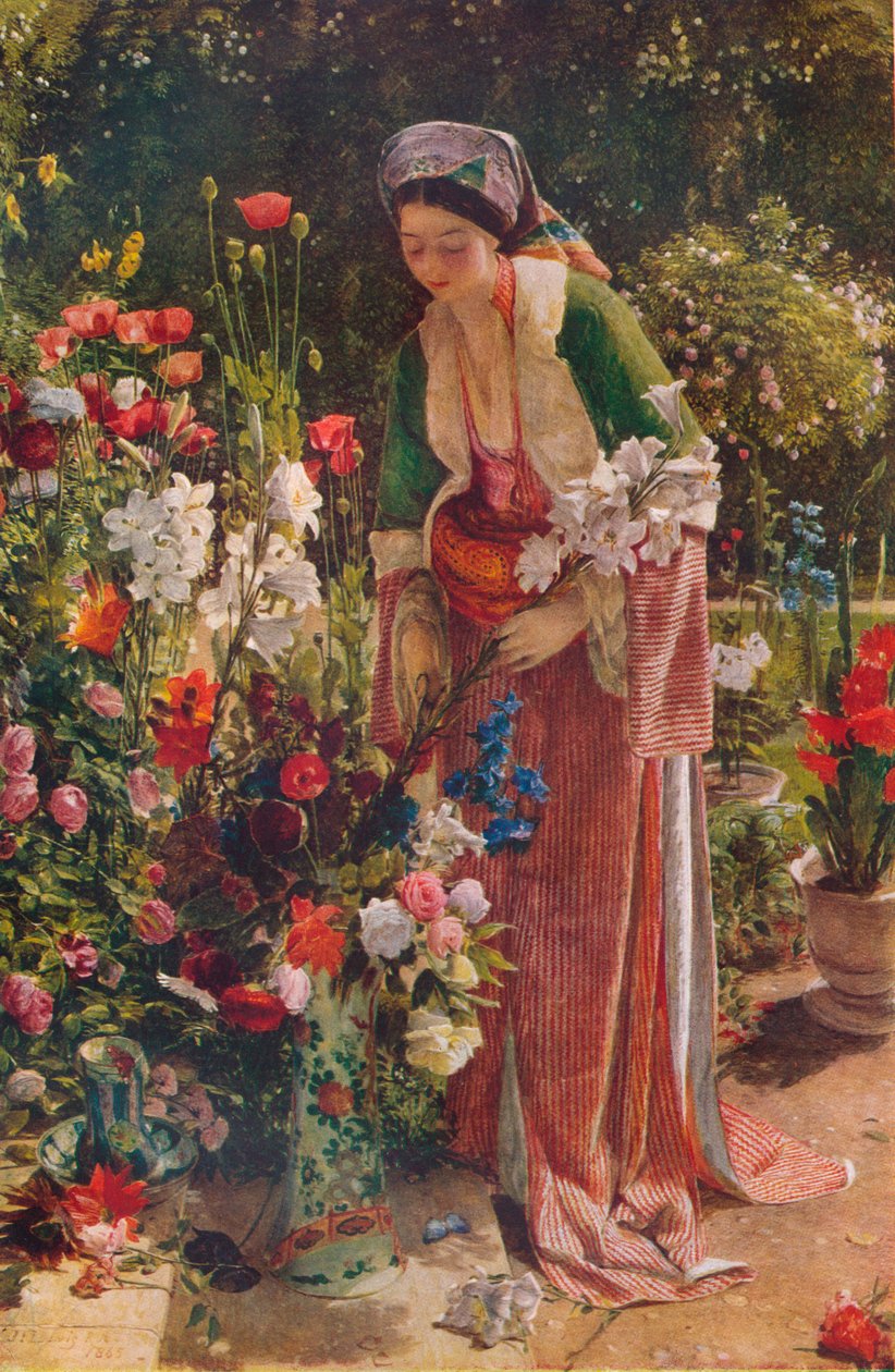 No jardim de Beys, 1865, 1920. de John Frederick Lewis