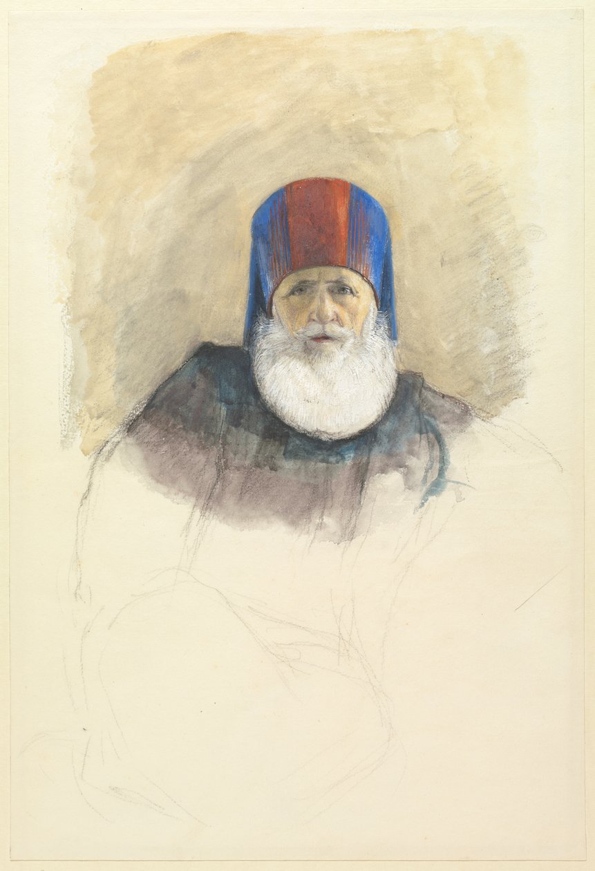 Estudo para Mehmet Ali Pasha de John Frederick Lewis