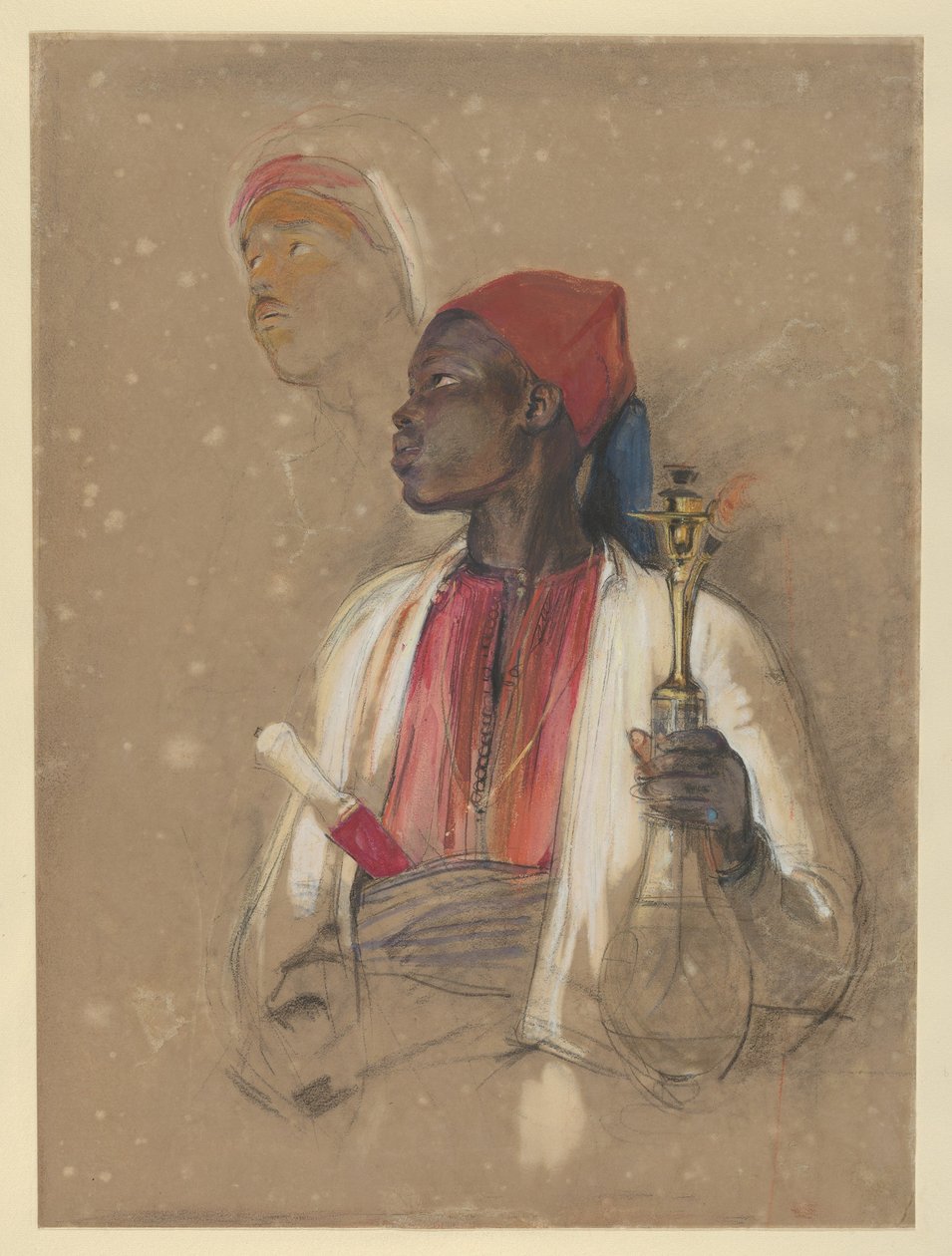 Estudo para «O Portador do Cachimbo» de John Frederick Lewis