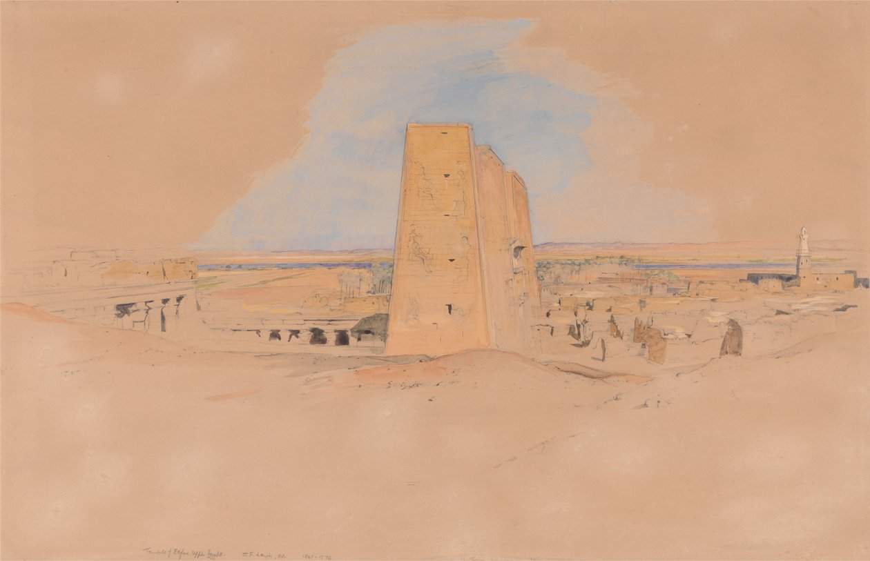 Templo de Edfou, Alto Egito de John Frederick Lewis