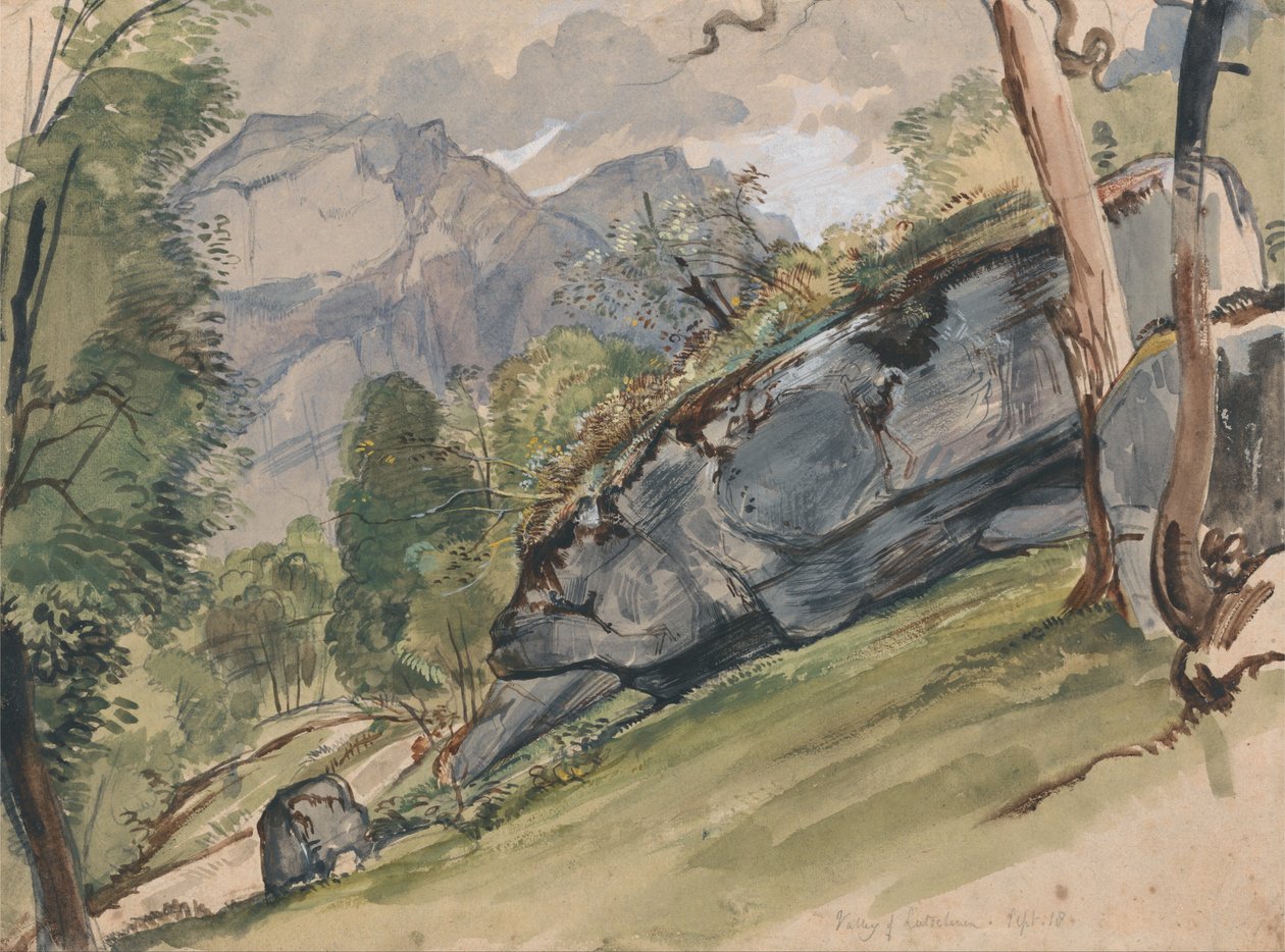 O Vale de Lutscheuen de John Frederick Lewis