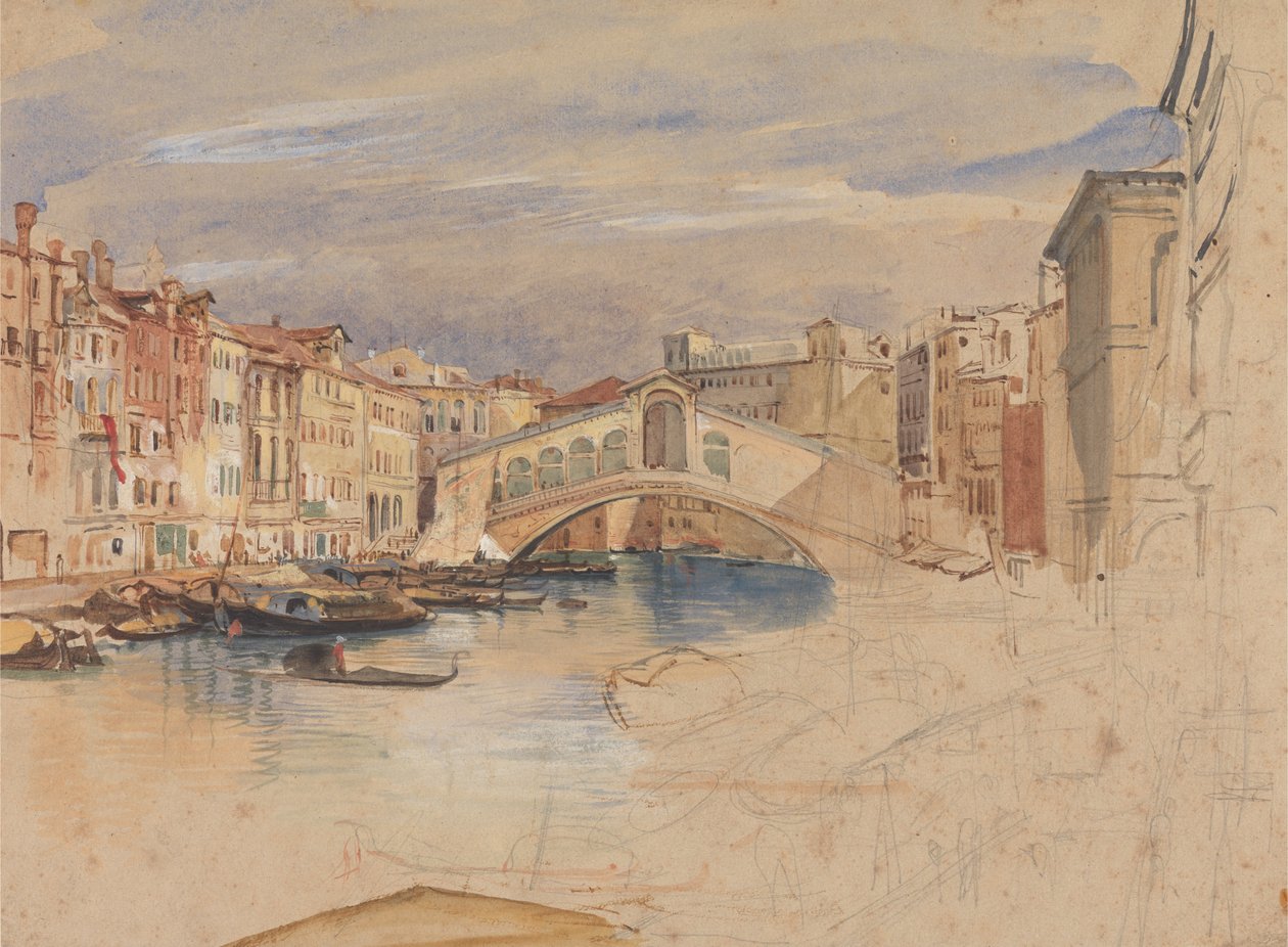 Veneza: O Grande Canal e Rialto de John Frederick Lewis