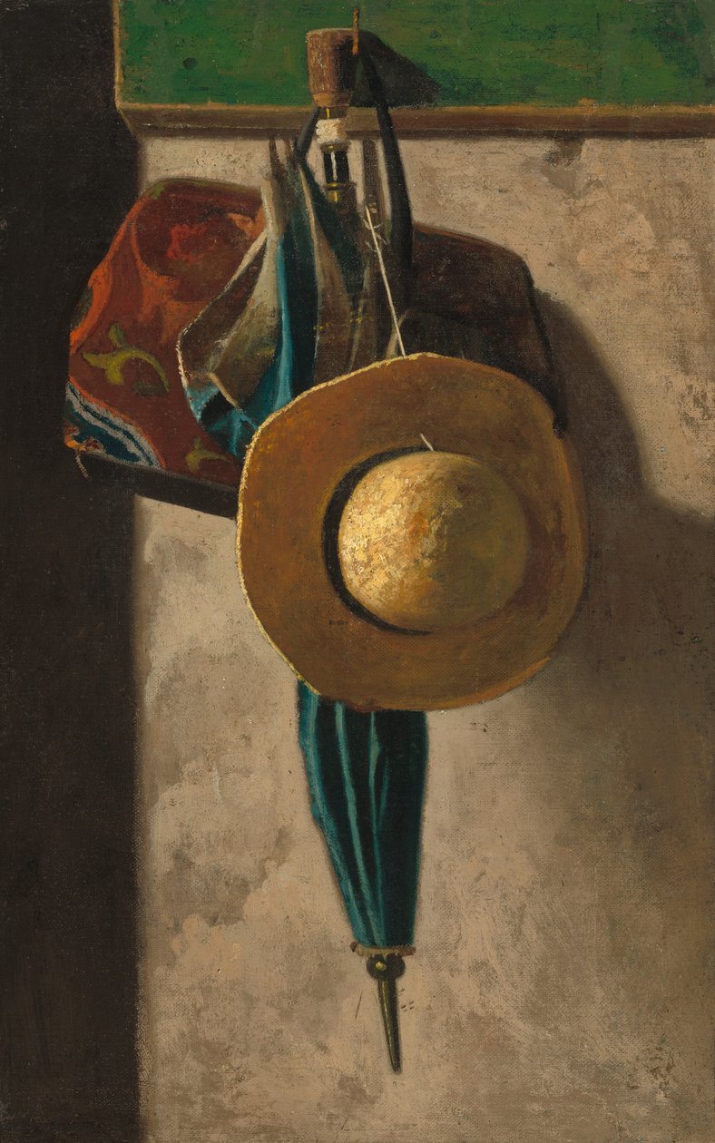Chapéu de palha, bolsa e guarda-chuva de John Frederick Peto