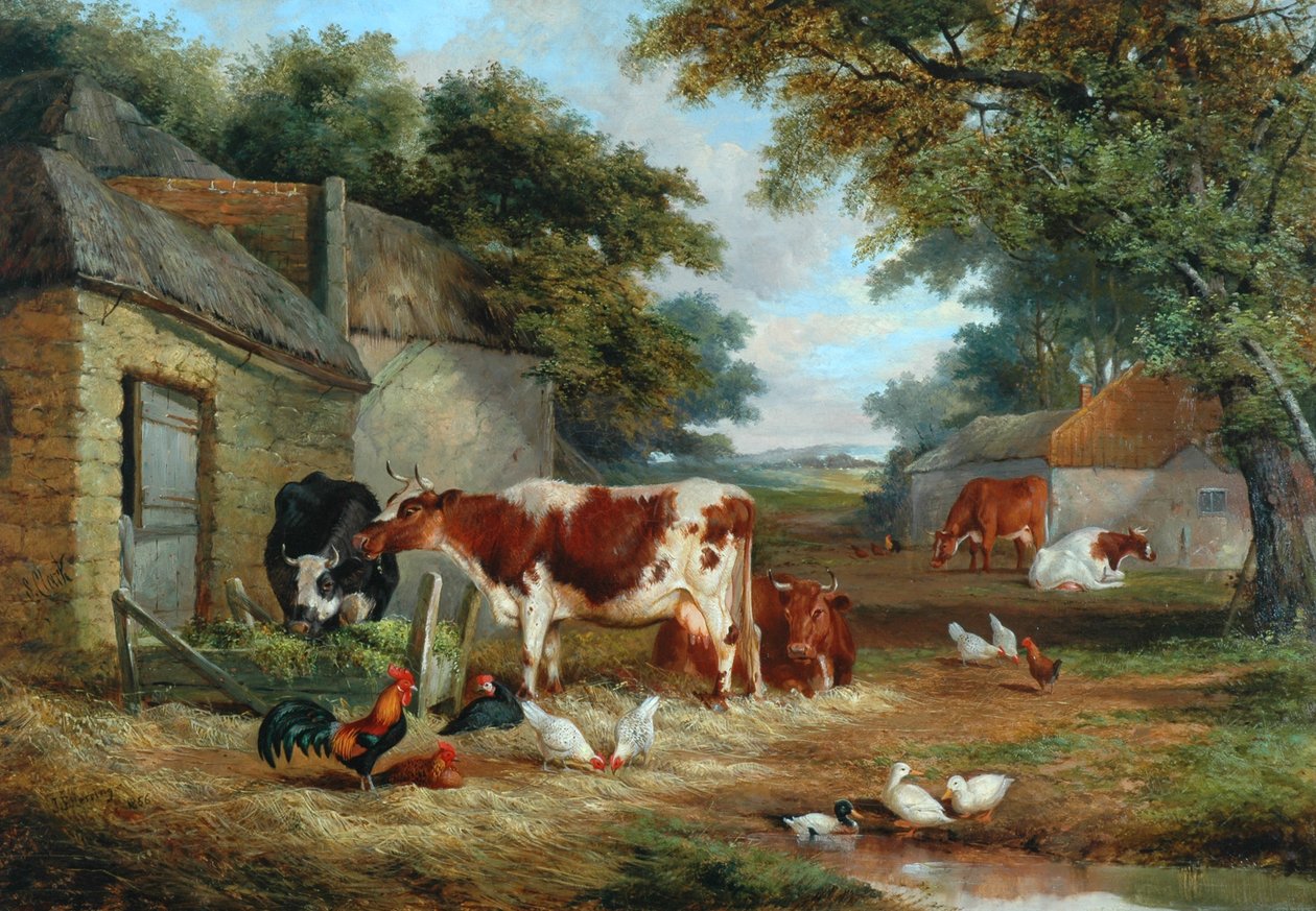 Pátio, 1856 de John Frederick Herring Senior