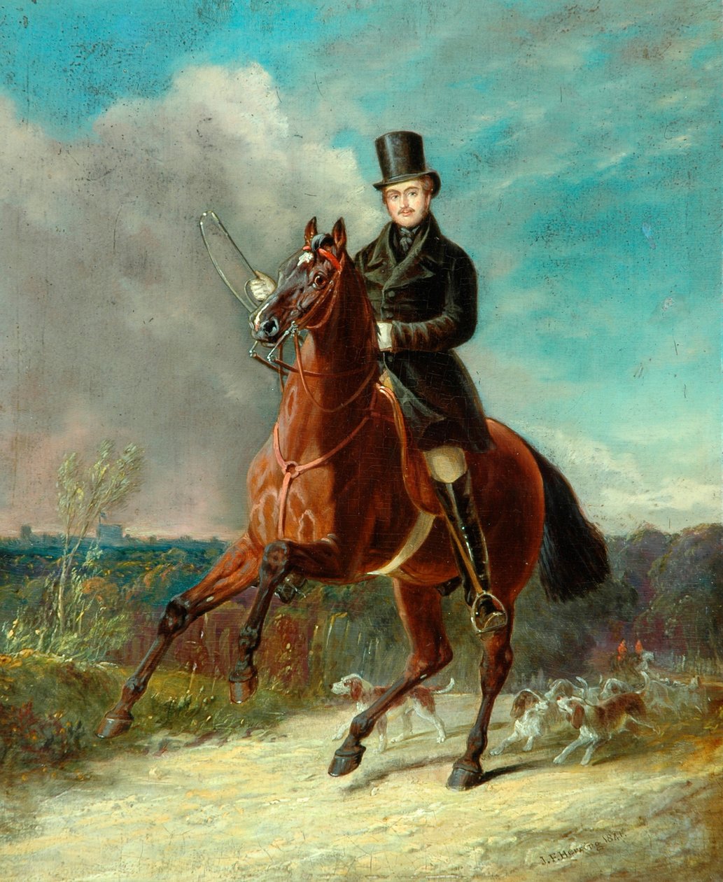 O Príncipe Consorte A Cavalo, 1841 de John Frederick Herring Senior