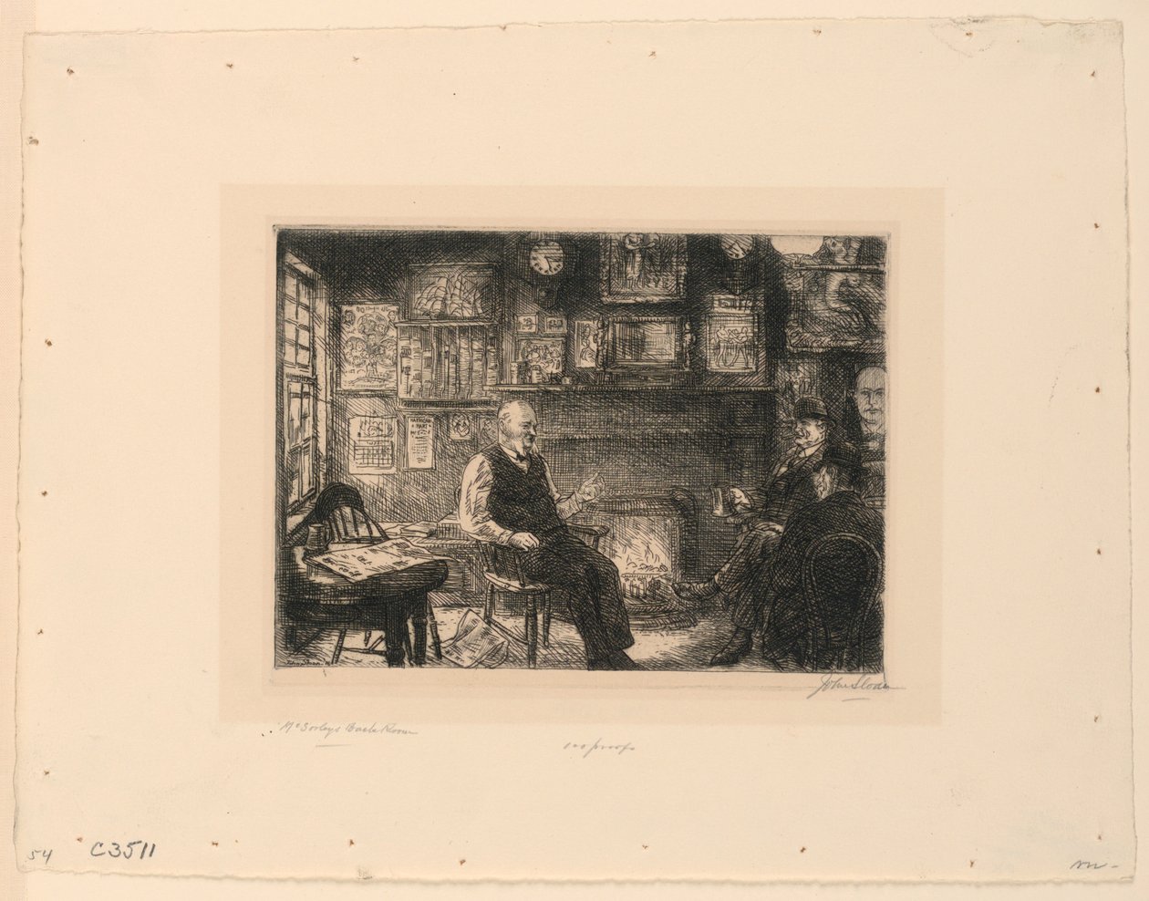 Sala dos fundos do McSorley de John French Sloan