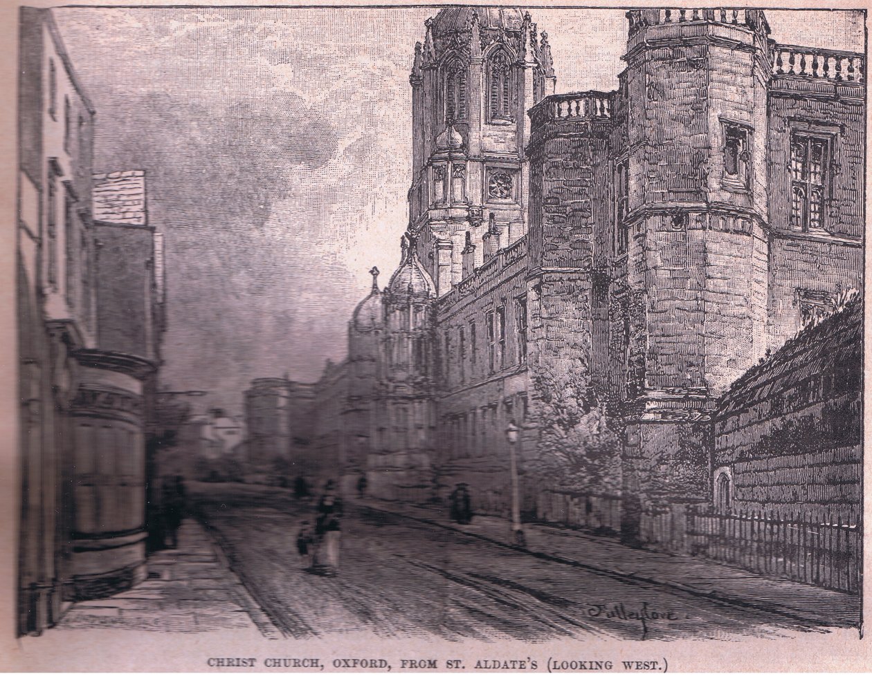 Christchurch, Oxford, de St Aldate&39;s (olhando para o oeste) de John Fulleylove