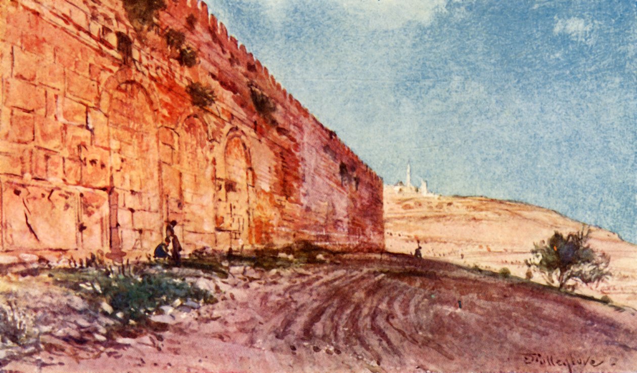 Jerusalém. - O portão triplo da área do templo, 1902. de John Fulleylove