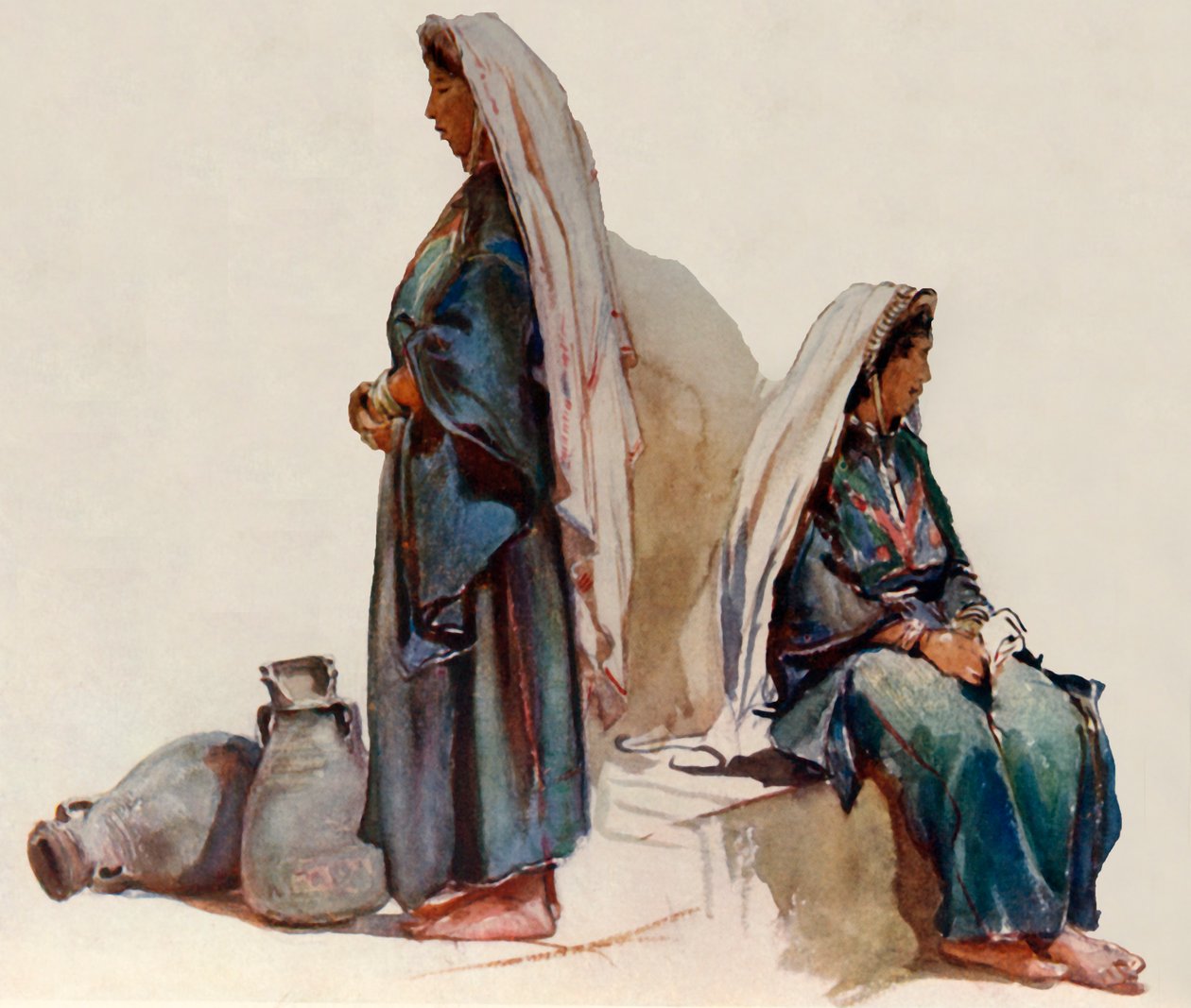 Estudos de camponesas sírias, 1902. de John Fulleylove
