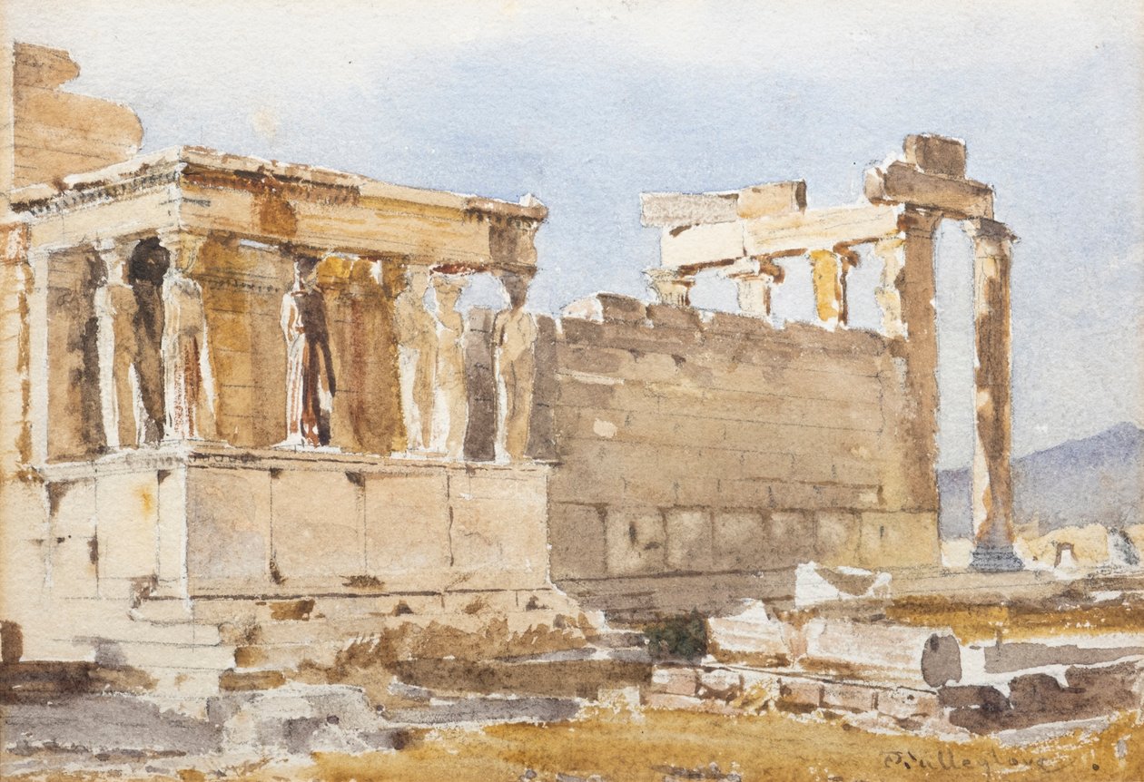 O Erechtheum (aguarela) de John Fulleylove