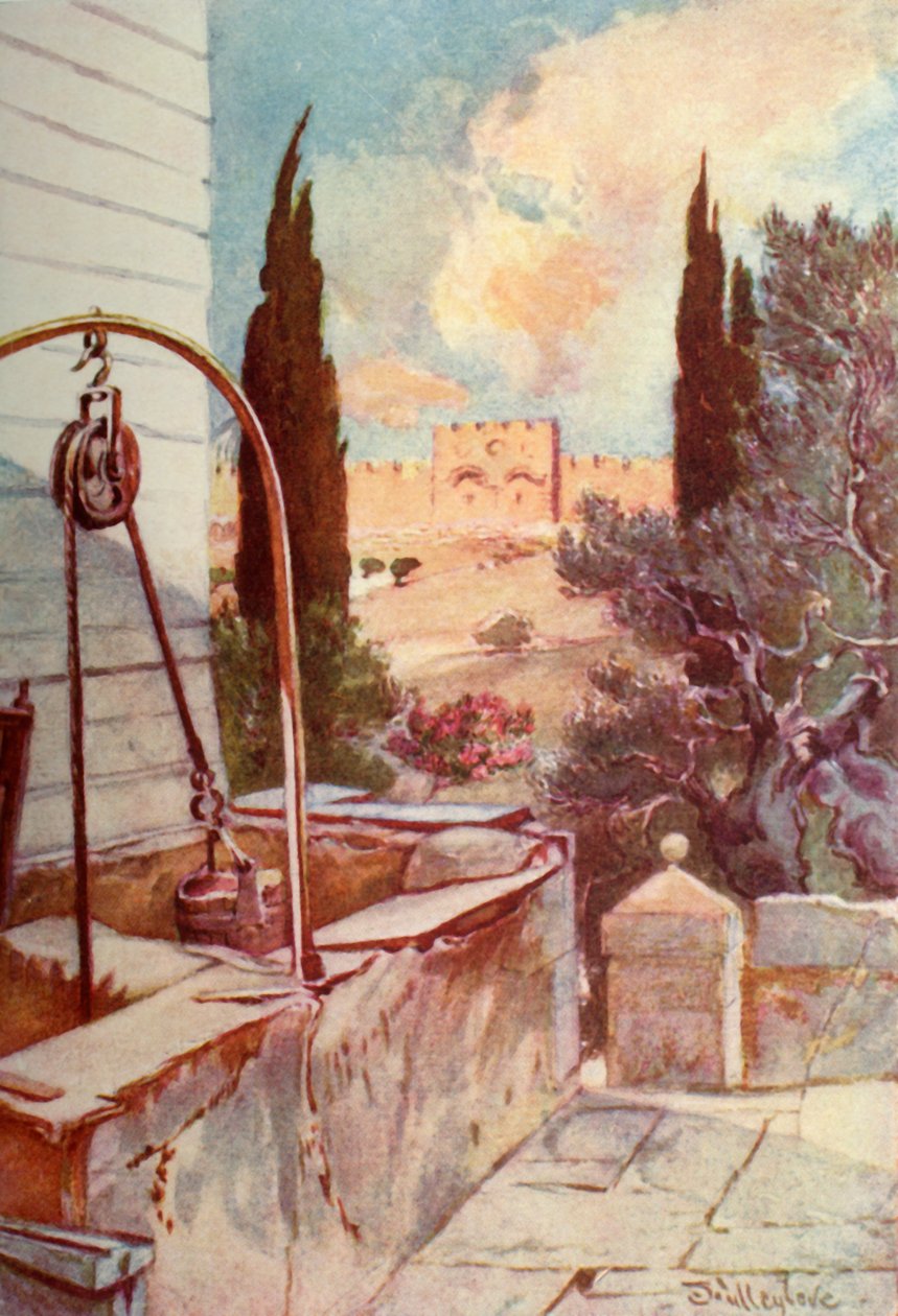O portão dourado ou bonito do jardim do Getsêmani, 1902. de John Fulleylove