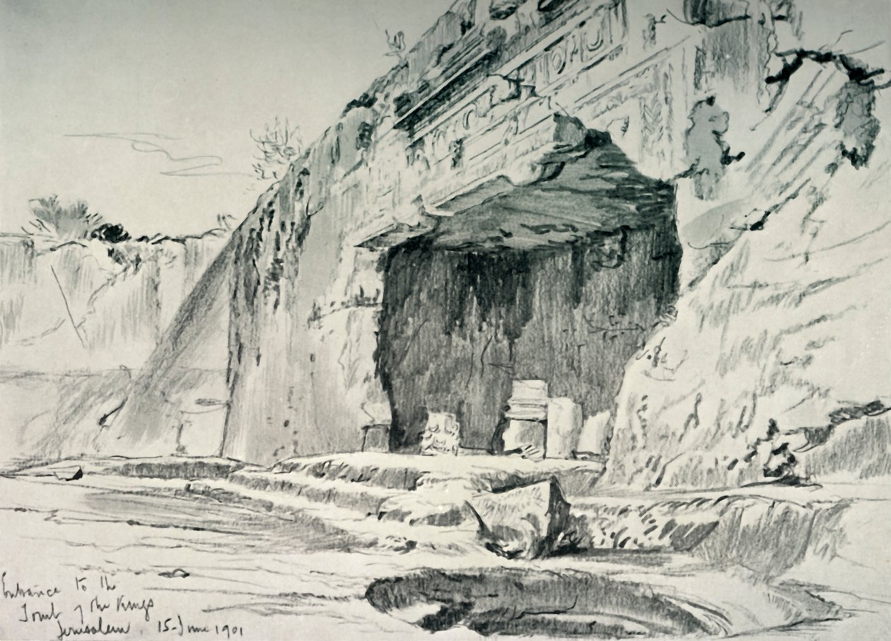 Os assim chamados túmulos dos reis, 1902. de John Fulleylove