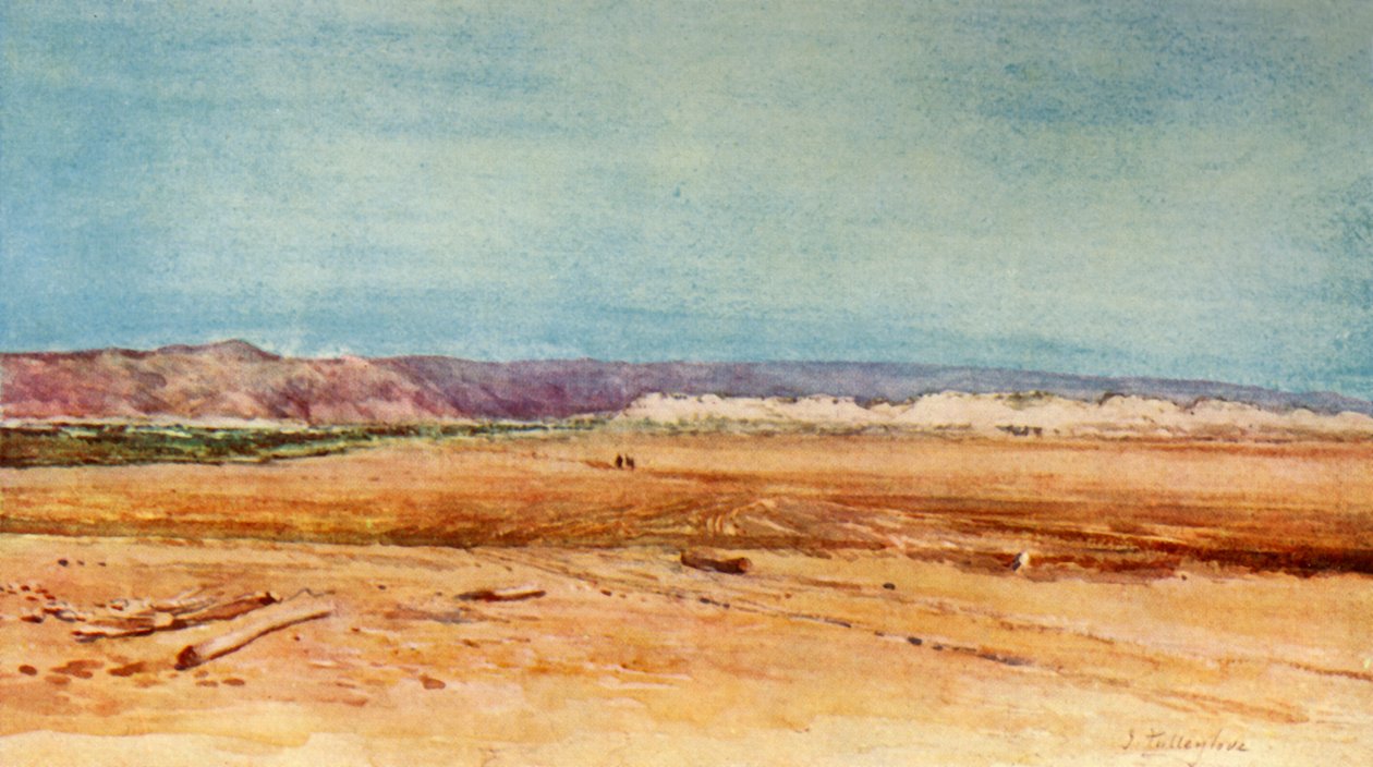 A costa ocidental do mar morto, 1902. de John Fulleylove