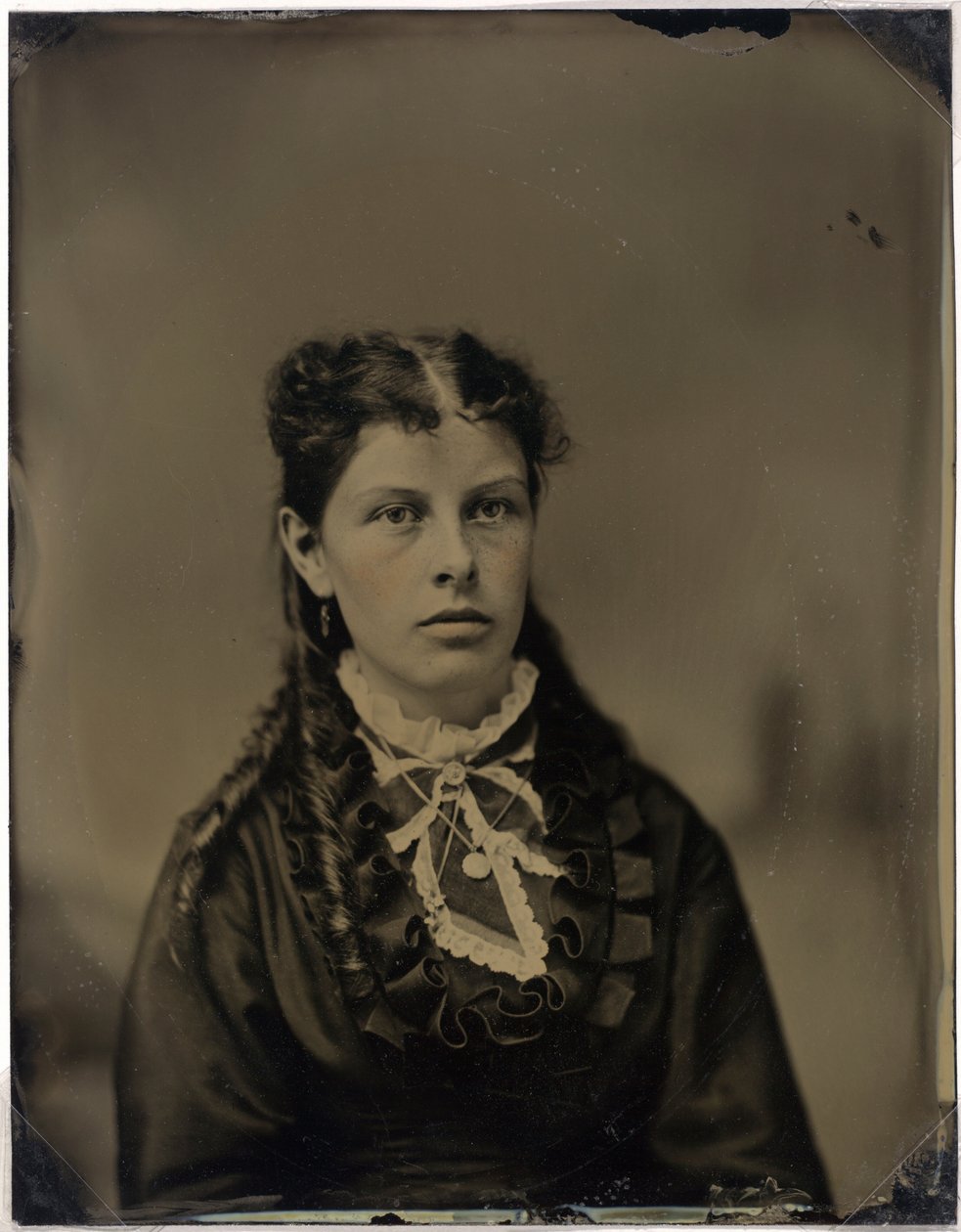 Retrato de uma mulher, c.1870 (foto) de John G. Ellinwood