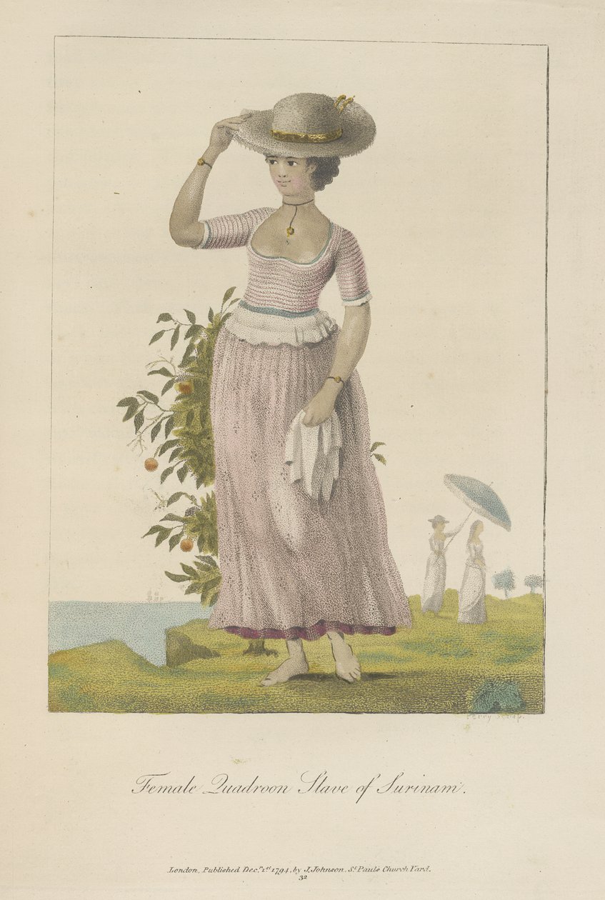 Escrava quadroon do Suriname de John Gabriel Stedman