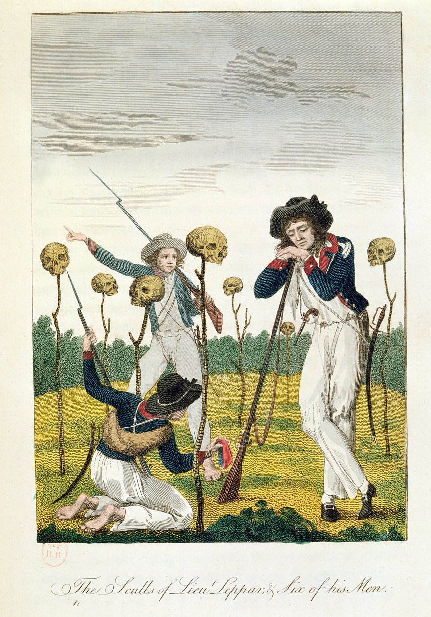 The Skulls of Lieutenant Leppar and six of his men