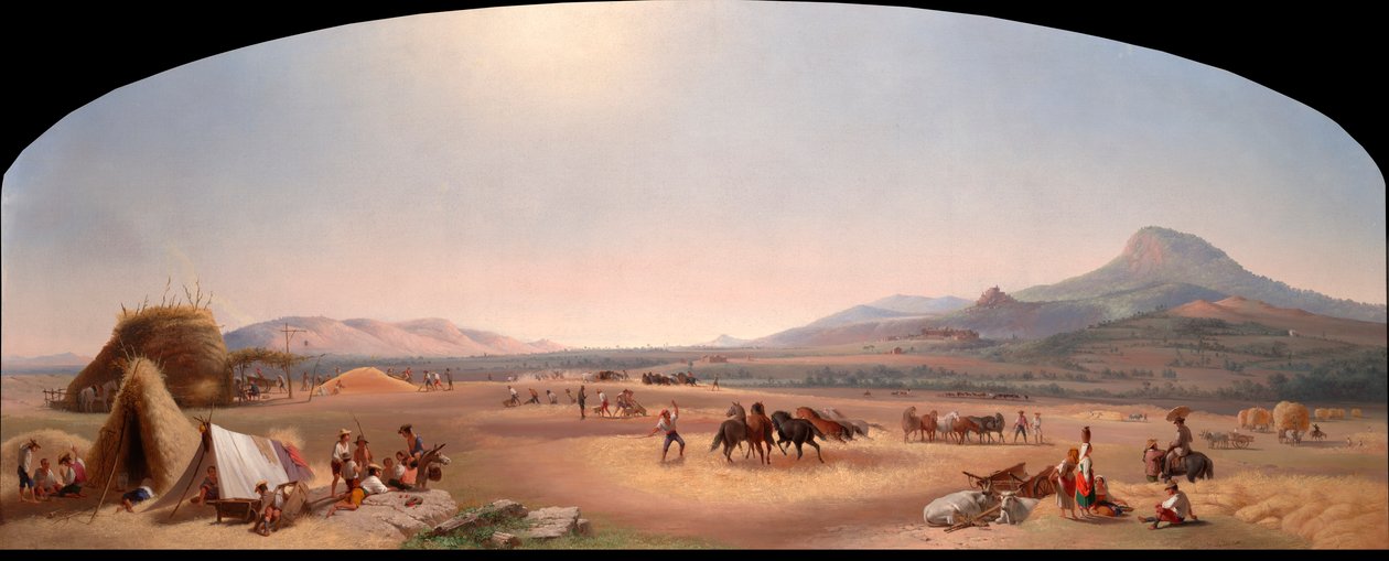 Colheitadeiras na Campagna Romana de John Gadsby Chapman