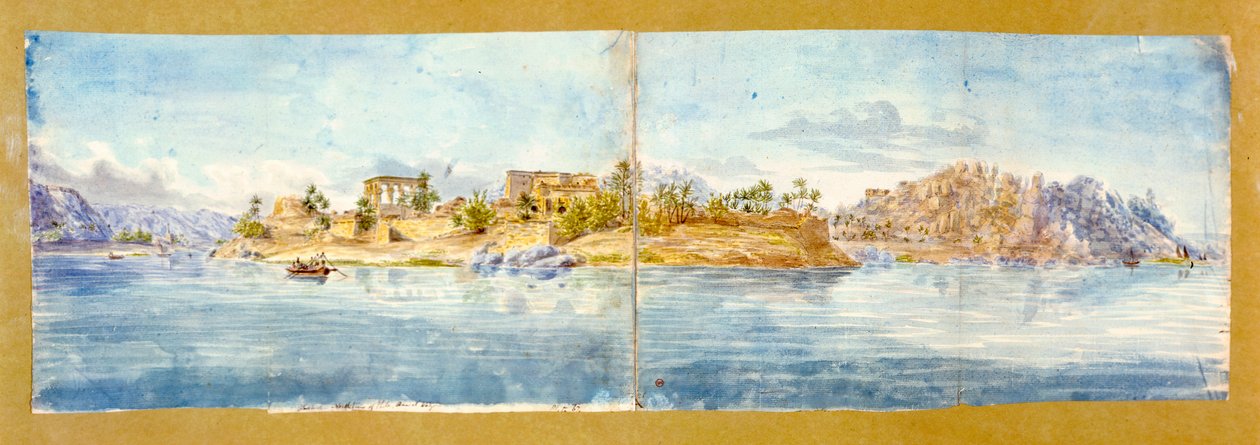 Paisagem, Egito, século c19 de John Gardner Wilkinson