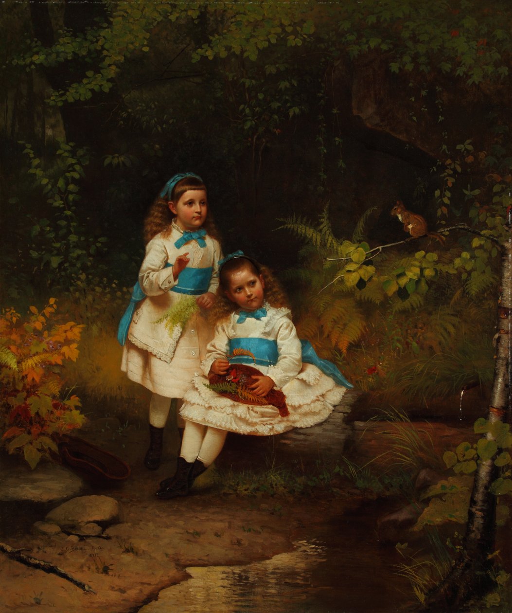 Junto ao ribeiro da floresta 1875 (óleo sobre tela) de John George Brown