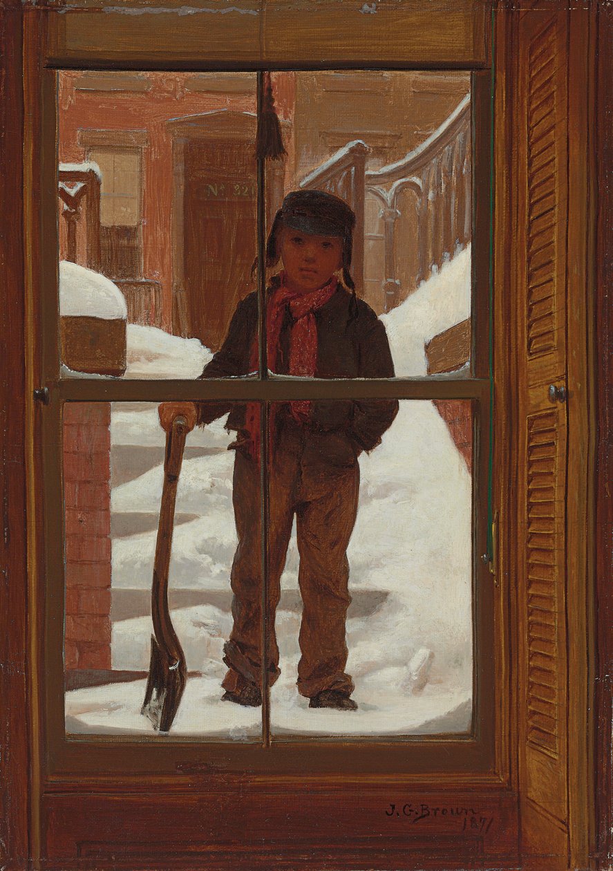 Posso tirar a pá da neve , 1871 de John George Brown