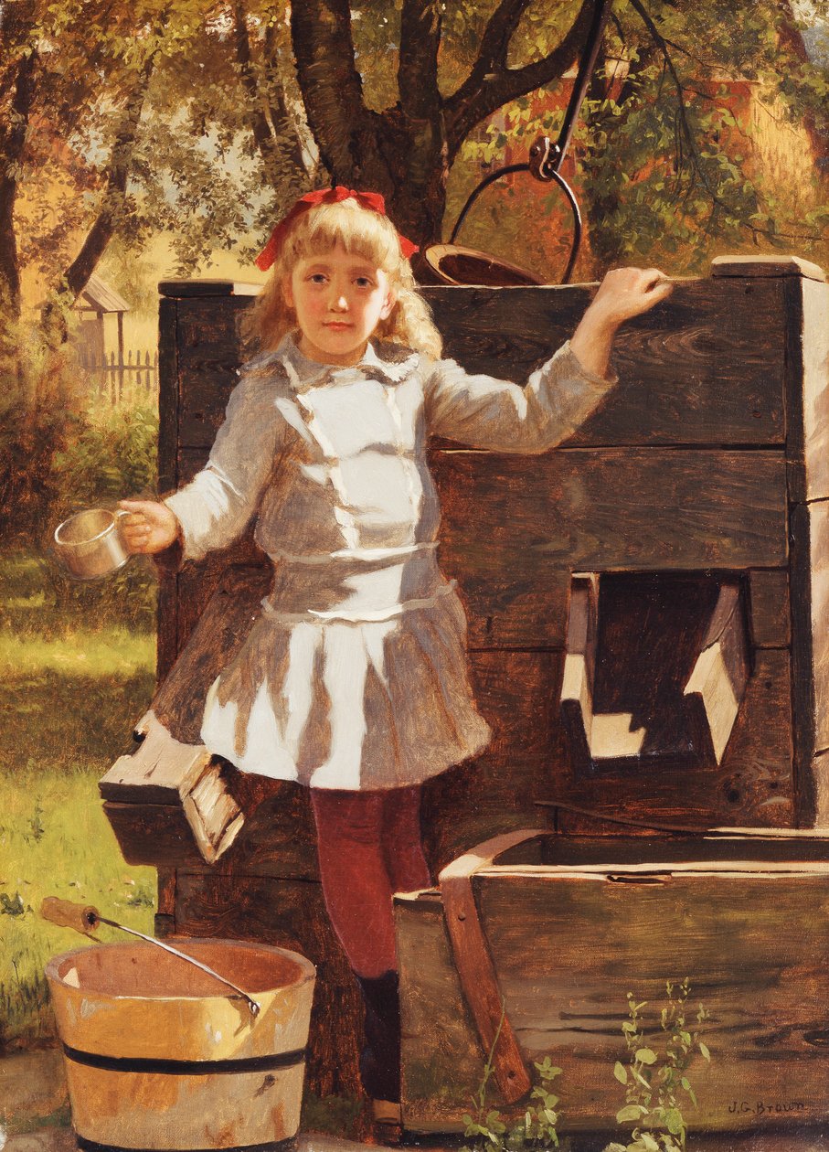 Tome uma bebida, c.1880 de John George Brown