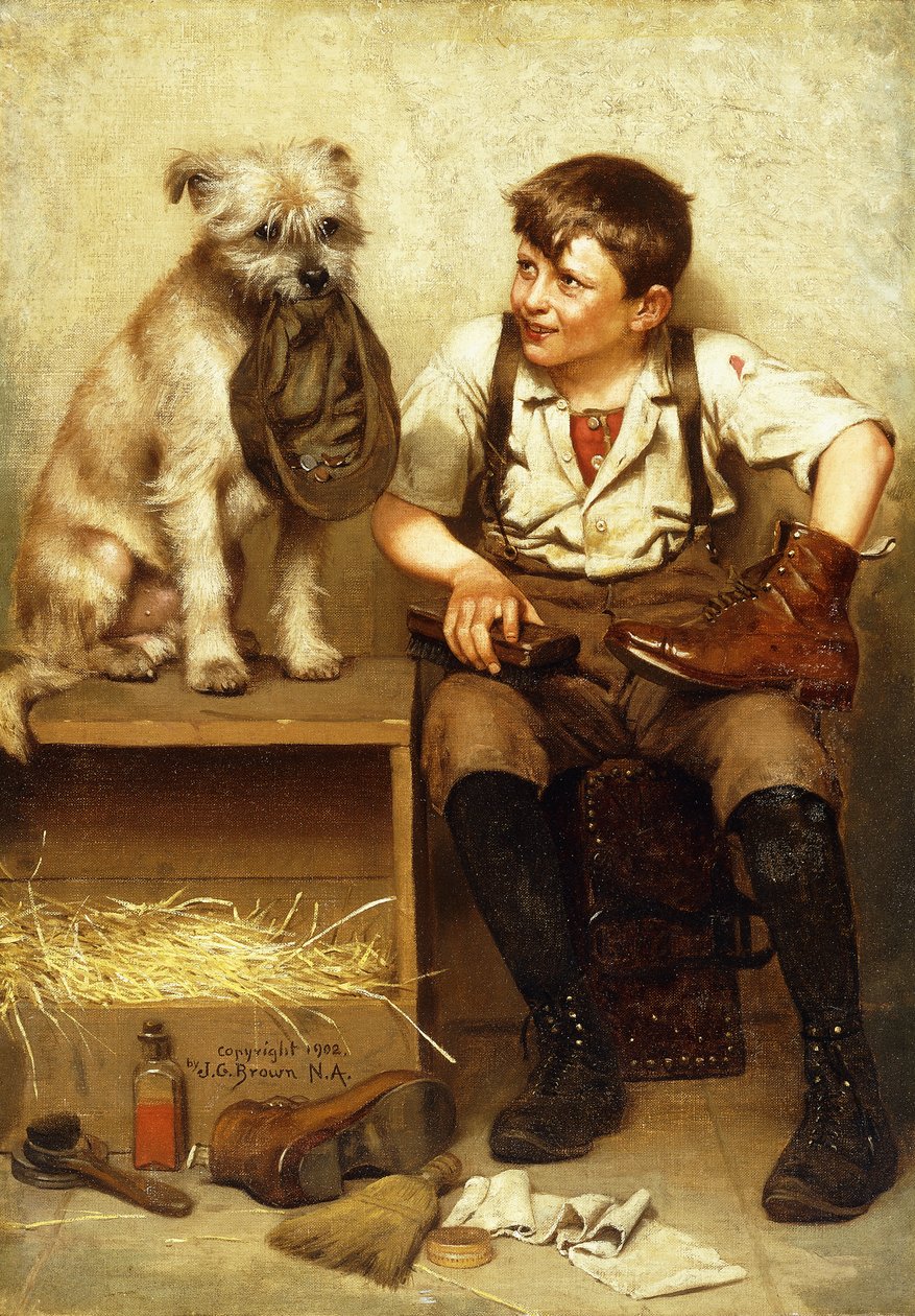 Menino de engraxate, 1902 de John George Brown
