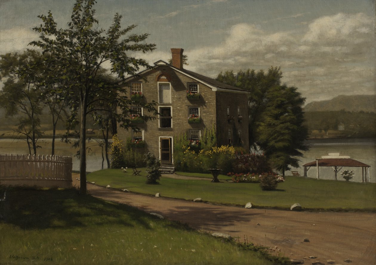Casa de pedra, Larrabees Point, Vermont, 1906 de John George Brown