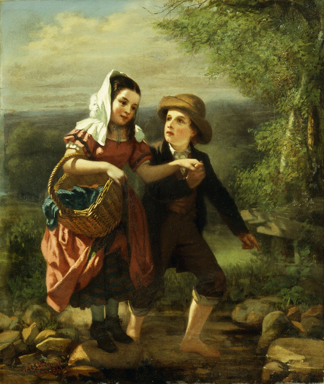 O piquenique, 1861 de John George Brown