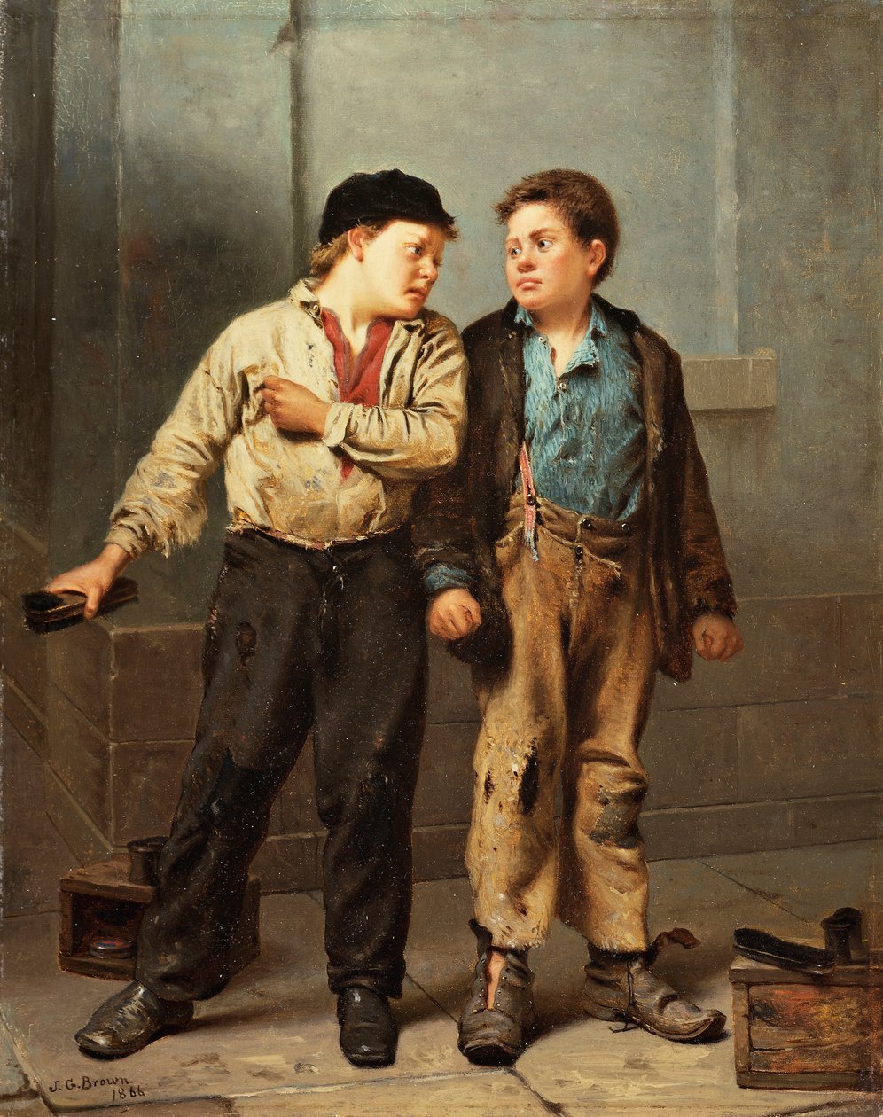 A discussão, 1866 de John George Brown