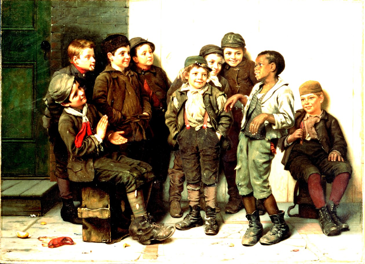 A dança de rua, 1883 de John George Brown
