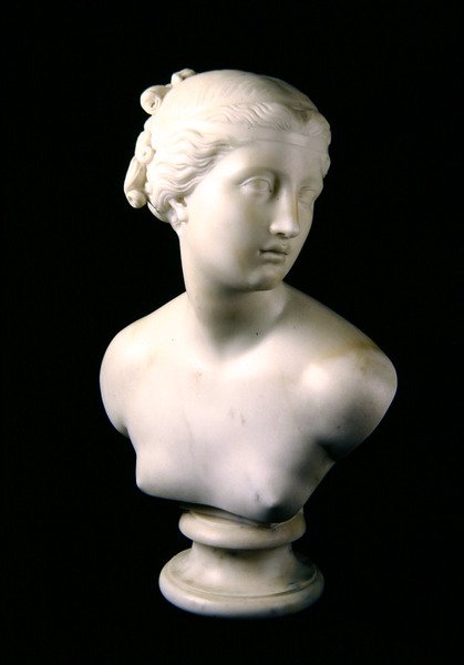 Busto de uma ninfa (mármore branco) (ver também 353095) de John Gibson