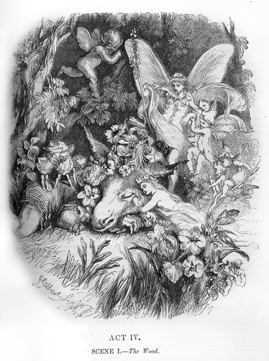 O Sonho de uma Noite de Verão por William Shakaespeare de John Gilbert