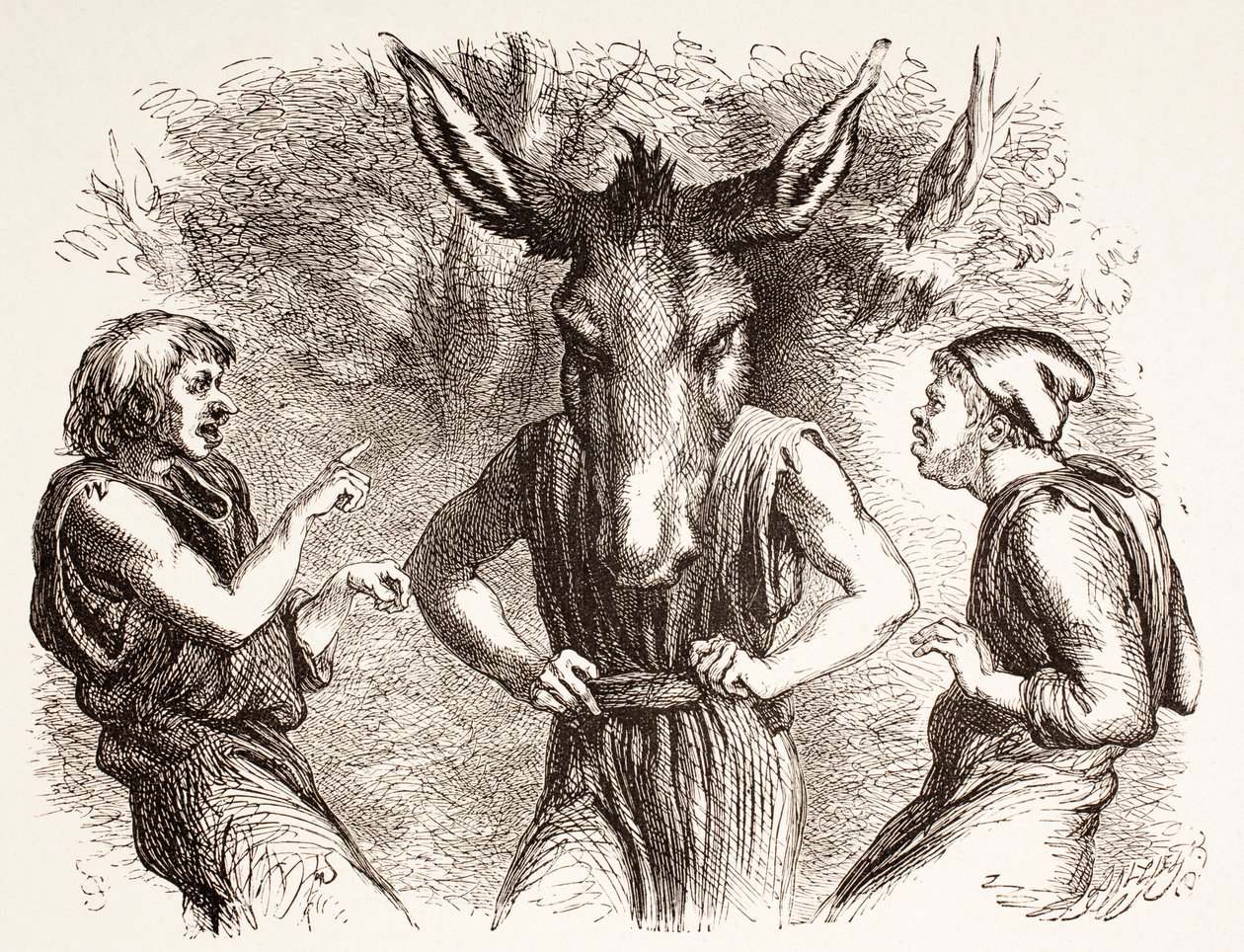 Ilustração para Sonho de uma Noite de Verão, da &39;The Illustrated Library Shakespeare&39;, publicada em Londres, 1890 de John Gilbert
