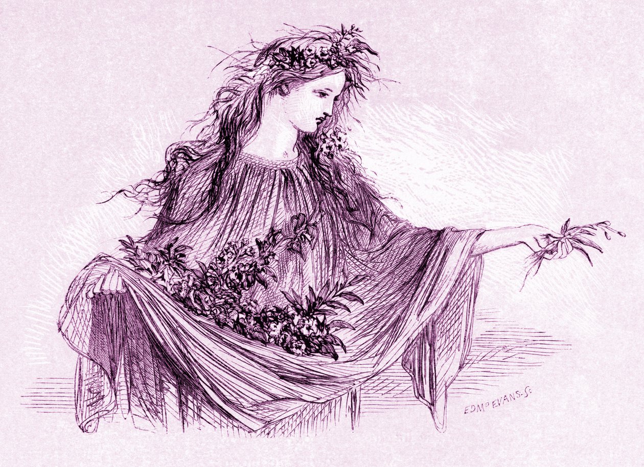 A peça de Shakespeare Hamlet de John Gilbert