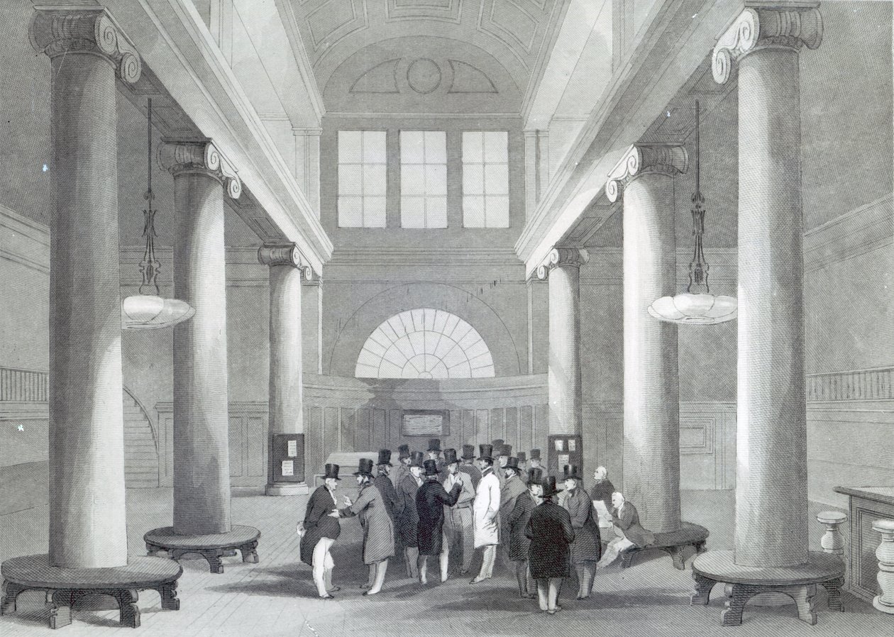 Bolsa de Valores, gravada por Henry Melville, c.1842 de John Gilbert