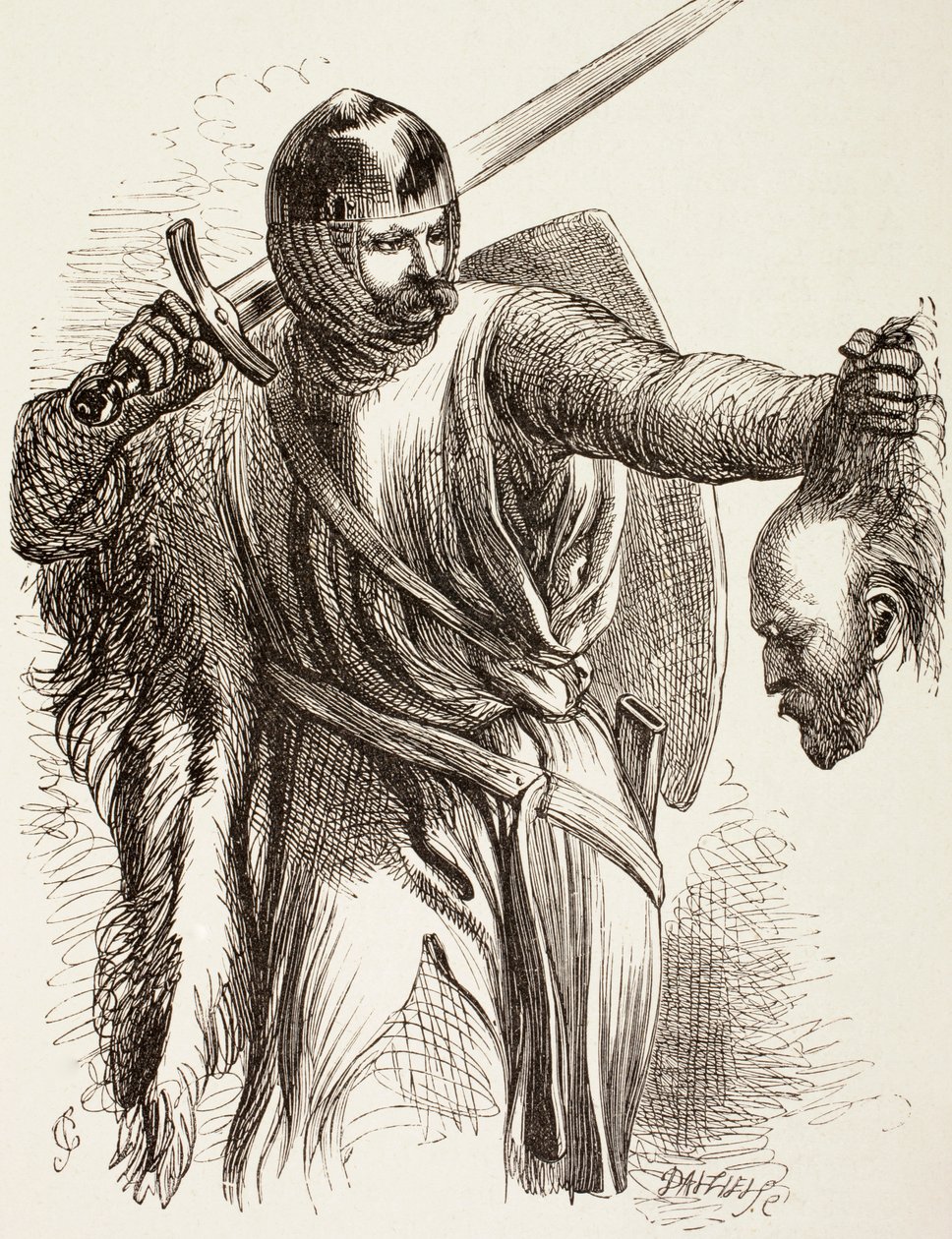 O bastardo com a cabeça da Áustria, 1890 de John Gilbert