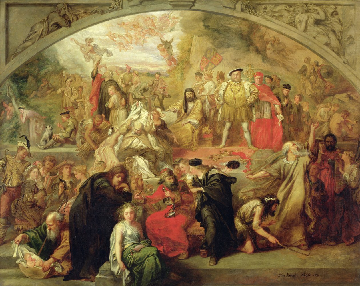 Os jogos de William Shakespeare, 1849 de John Gilbert